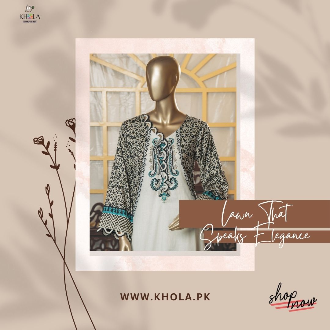 3 Piece Printed Lawn Suits | Unstitched Printed Lawn Suit With Printed Lawn Dupatta