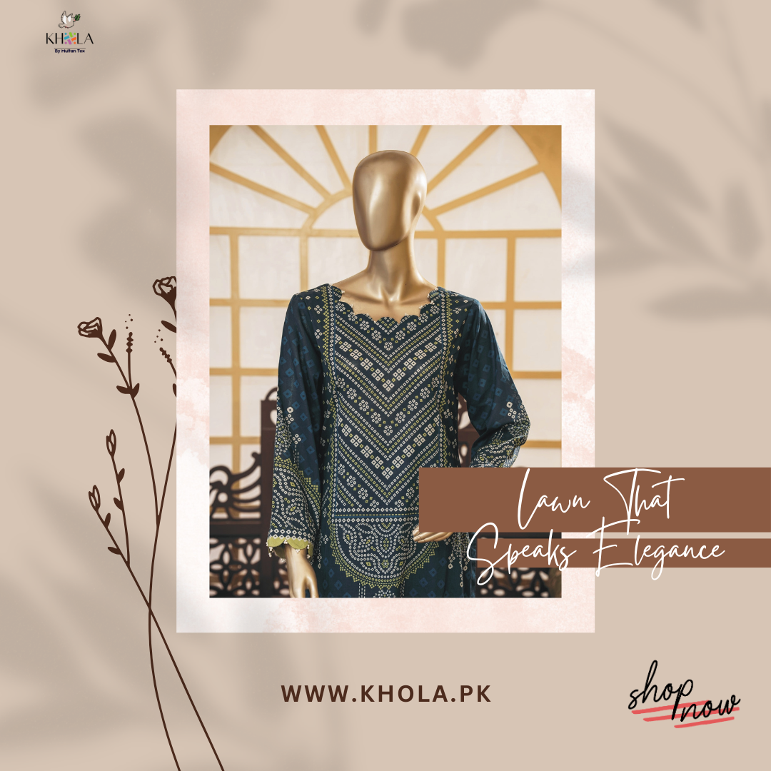 Unstitched Lawn Suits With Printed Lawn Dupatta