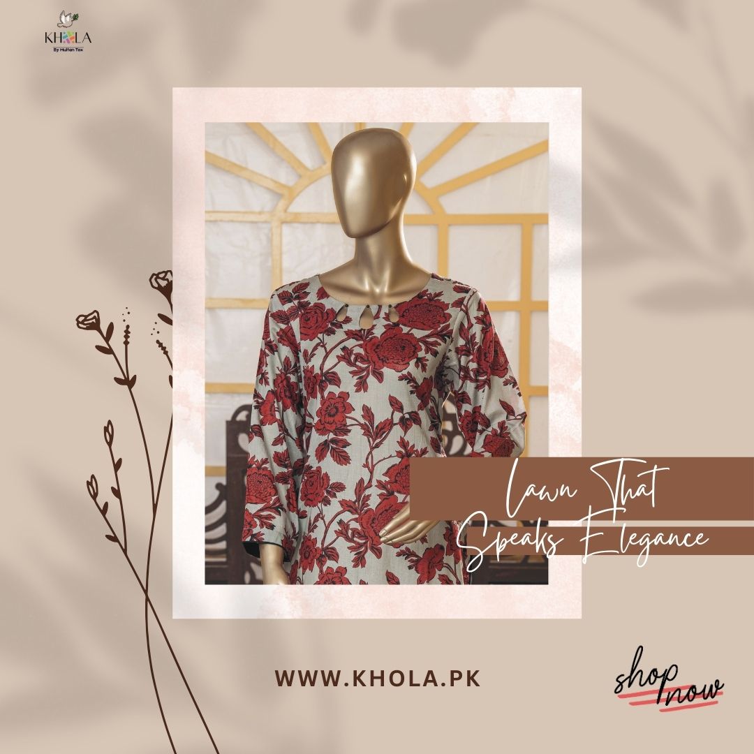 Ladies Lawn Suits | Unstitched Printed Lawn Suit With Printed Lawn Dupatta