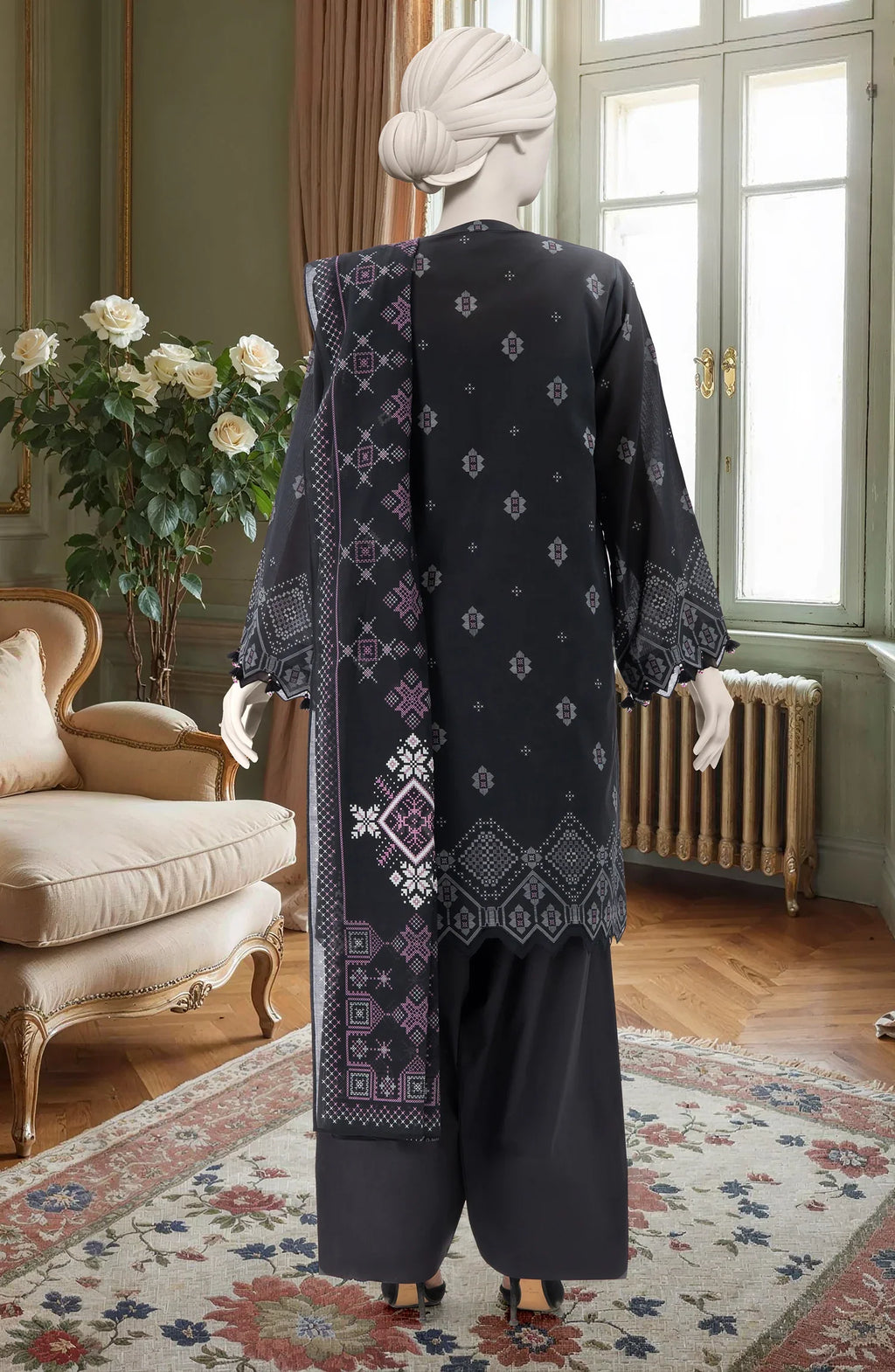 MTJ Summer Lawn – Unstitched 3PC Printed Lawn Dress for Women 2025