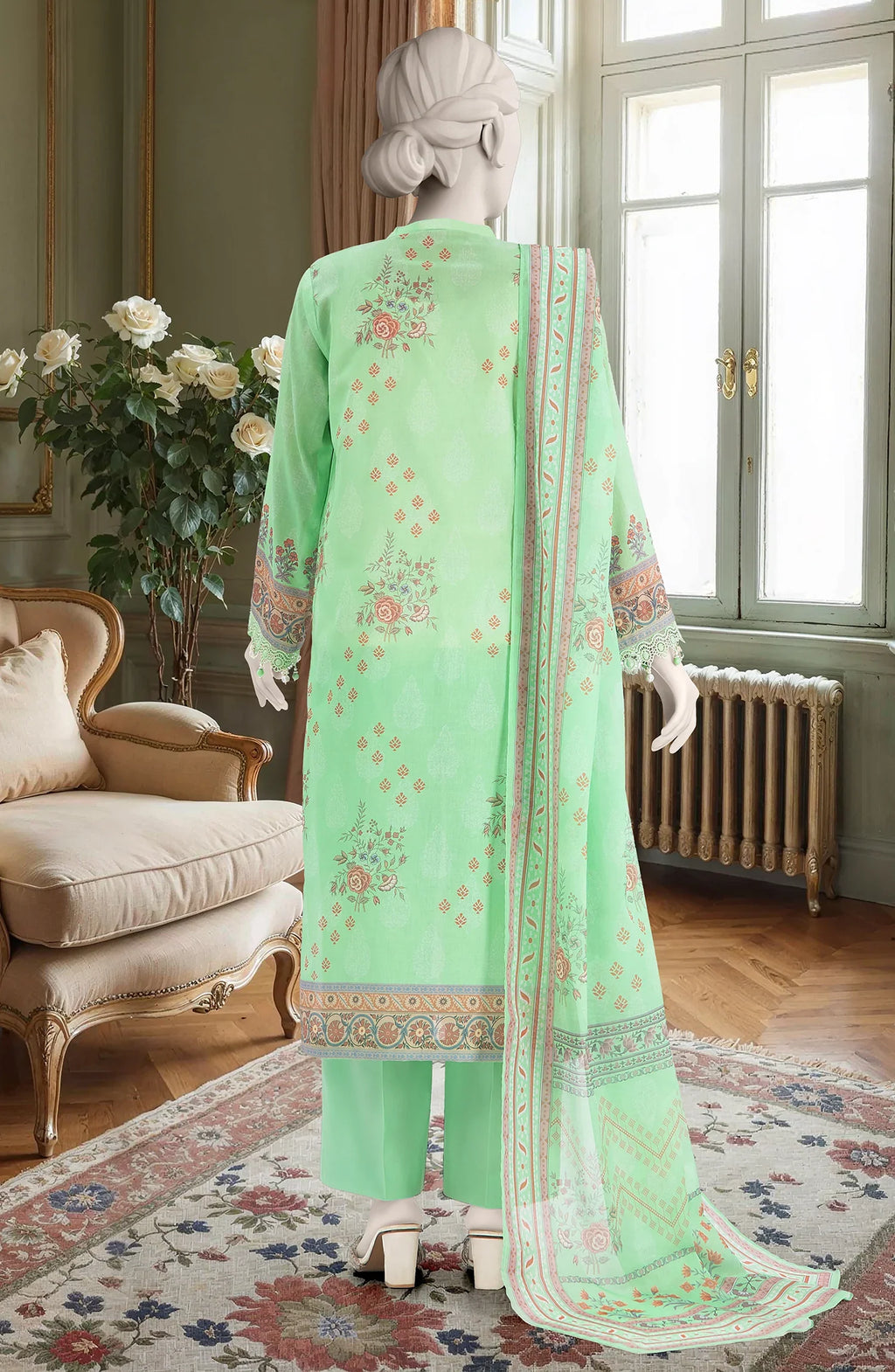 MTJ Summer Lawn 2025 – Unstitched 3PC Printed Lawn Dress for Women 2025