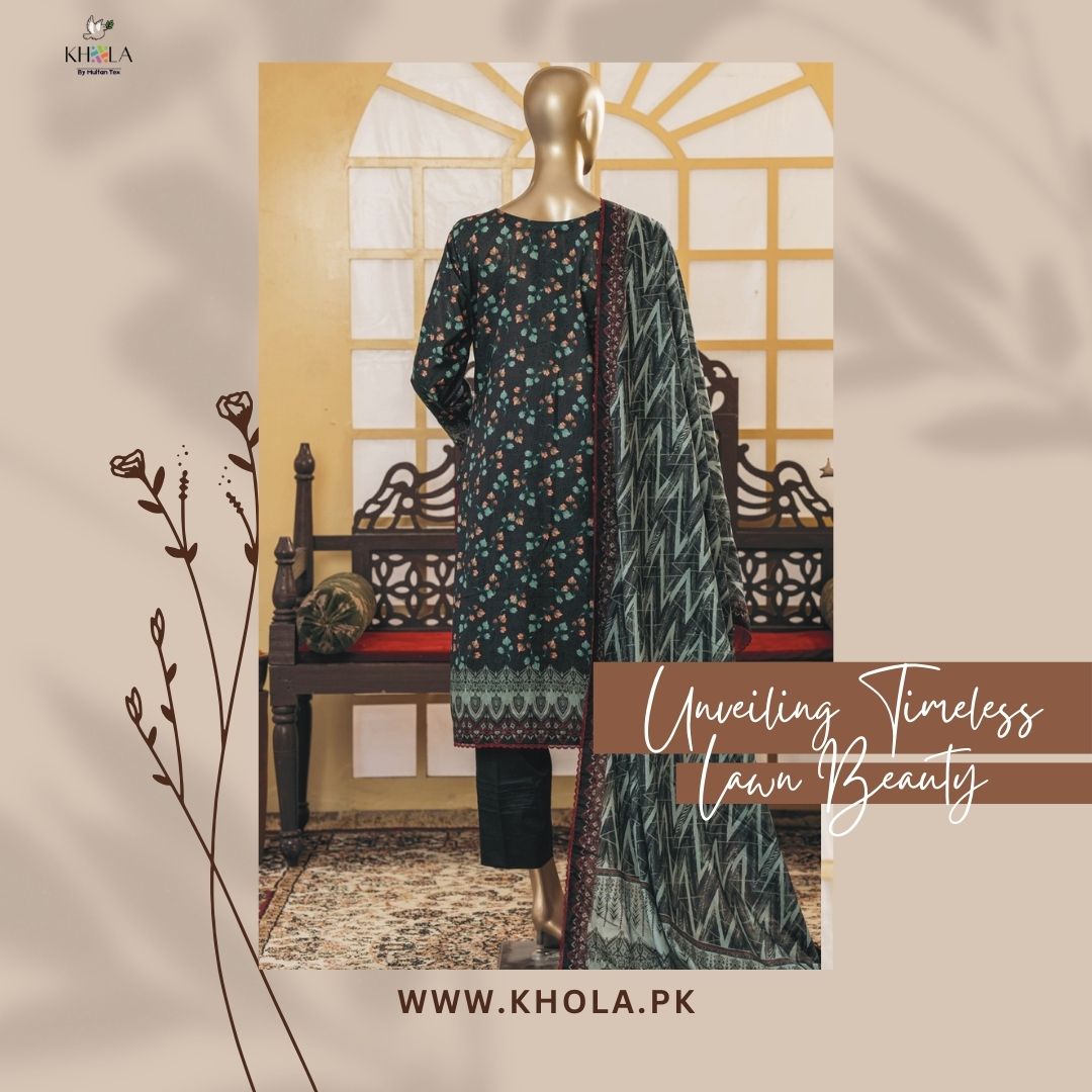 Printed Lawn Suits Designs | Unstitched Lawn Suit With Printed Lawn Dupatta